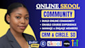 create online course, skool community setup, automation and skool optimization