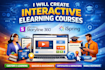 setup interactive scorm course with lms website using moodle, podia, learnworld