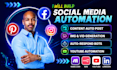 social media automation, youtube faceless video, instagram bot, manychat, tiktok