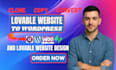 desgn lovable websie, convert lovable ai to wordpress