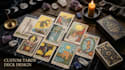 create tarot cards, zodaic, esoteric card deck design, mystic deck illutrations