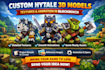 create custom hytale 3d models with textures and animation in blockbench