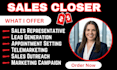 be your sales closer agent sales person b2b sales representative sales closer