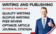 write, backdate and publish article on google scholar, scopus index journal