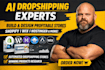 build and design shopify store wix hostinger dropmagic ai dropshipping website