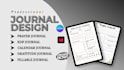 design digital journal, hyperlinked planner, workbook design, fillable pdf form