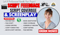 provide industry standard coverage on your movie script, screenplay, tv pilot