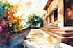 illustrate anything in watercolor style