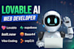 build ai web apps, ai lovable app, supabase, vibe coding, bolt replit ai website