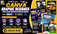 do your canva graphic church flyer club flyer food menu event flyer ebook cover