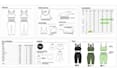 design activewear tech pack seamless gym set flat sketch bom spec sheet