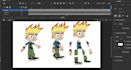 create professional 2d character design for adobe animate