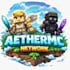 design minecraft server logo with characters and 3d style