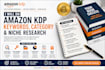 do amazon KDP keywords, category, and do niche research for your kdp books