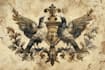 create an etching style wedding crest or illustration