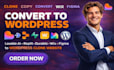 convert lovable ai replit durable wix figma to wordpress clone website elementor