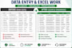do accurate data entry, copy paste, excel data entry fast
