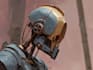create a unique and detailed robot character illustration