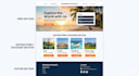create a simple responsive one page website using HTML and CSS