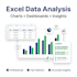do excel data analysis, charts, and dashboards