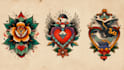 make traditional or old school tattoo design