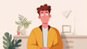 flat vector character illustration for anything