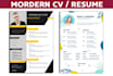 design modern resume, cover letter