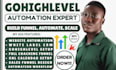 set up your gohighlevel white label CRM funnels and workflow automations
