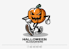 do modern creative incredible halloween logo design
