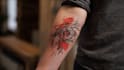 custom an abstract black tattoo design