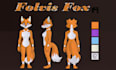 draw a custom furry reference sheet fursona design anthro character sheet