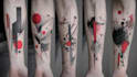 design abstract and geometric customized tattoo