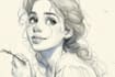 unique style disney cartoon sketch