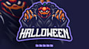design attractive pumpking, halloween logo