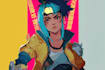 design anime character , cyberpunk character