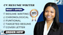 write ats friendly functional, chronological, combinational, targeted resume