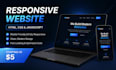 create a responsive website using HTML, CSS, and javascript