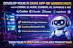 develop ai saas app website using codex claude cursor v0 supabase backend k8s