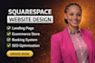 build squarespace website design squarespace website redesign booking website