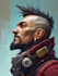 draw a cyberpunk or sci fi character portrait