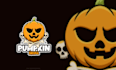 do modern beautiful halloween, pumking logo