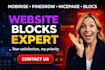 design custom blocs nicepage pinegrow website block mobirise