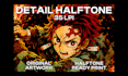 make your artwork to halftone for dtf or dtg tshirt printing