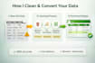 clean, format and convert your CSV data into organized excel