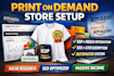 setup amazon print on demand store setup kdp merch integration product system