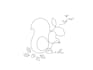 draw one line art, single line art, continuous line art