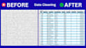 clean and organize excel and CSV data