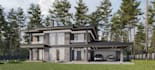 renovate complex building,villa exterior remodel,front elevation,rooftop terrace