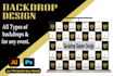design a clean backdrop,step and repeat banner within 4 hours