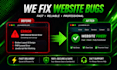 fix PHP laravel, HTML, CSS, javascript website bugs fast